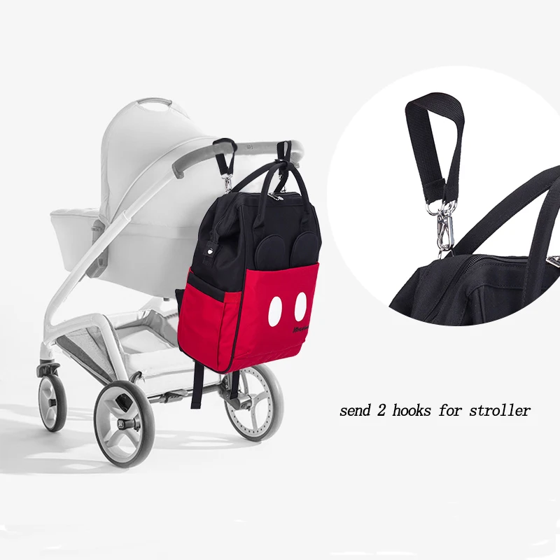 Disney пеленки сумка для коляски рюкзак уход за ребенком мамы водонепроницаемый USB