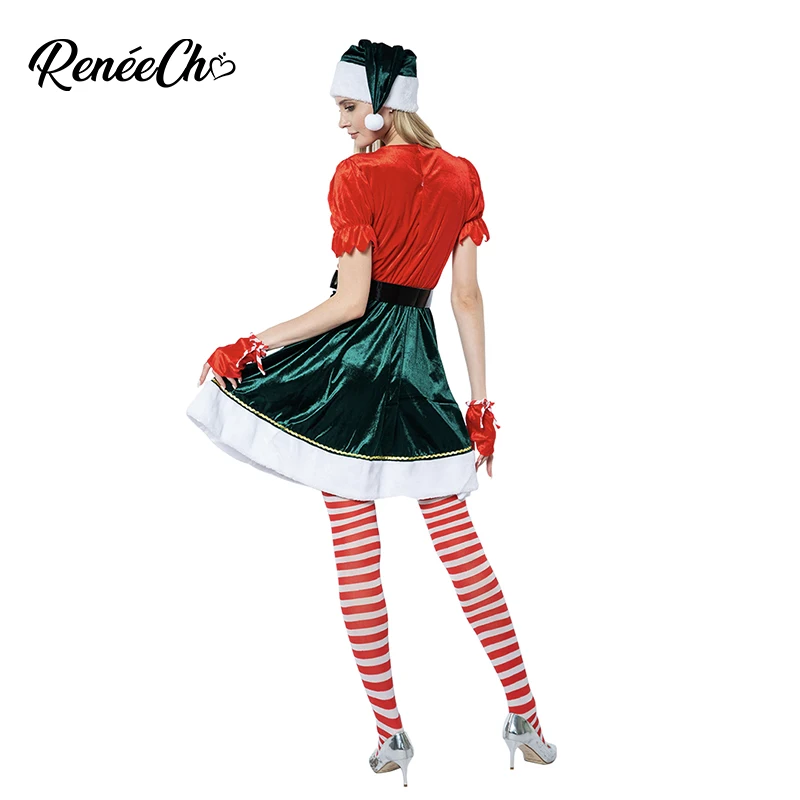 Новый женский костюм эльфа Рождественский рождественские костюмы для женщин
