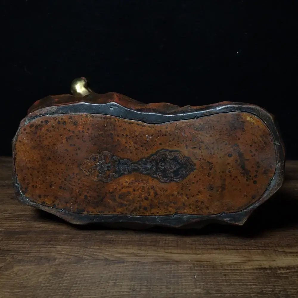 

Home Decor 13"Tibet Buddhism Temple Old Bronze Gilt Real gold Bull statue Wall Street Bull Market Bull stock