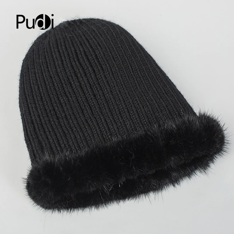 

The new HF7056 winter lady fur hat is a real mink hat and a very chic design of a variety of different styles