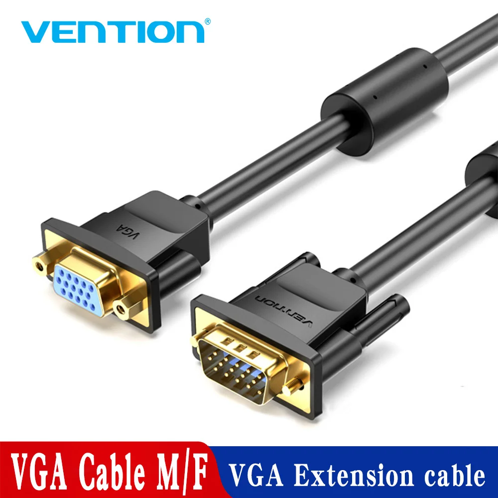 Кабель-удлинитель Vention 1080P VGA Папа-мама 10 м | Электроника