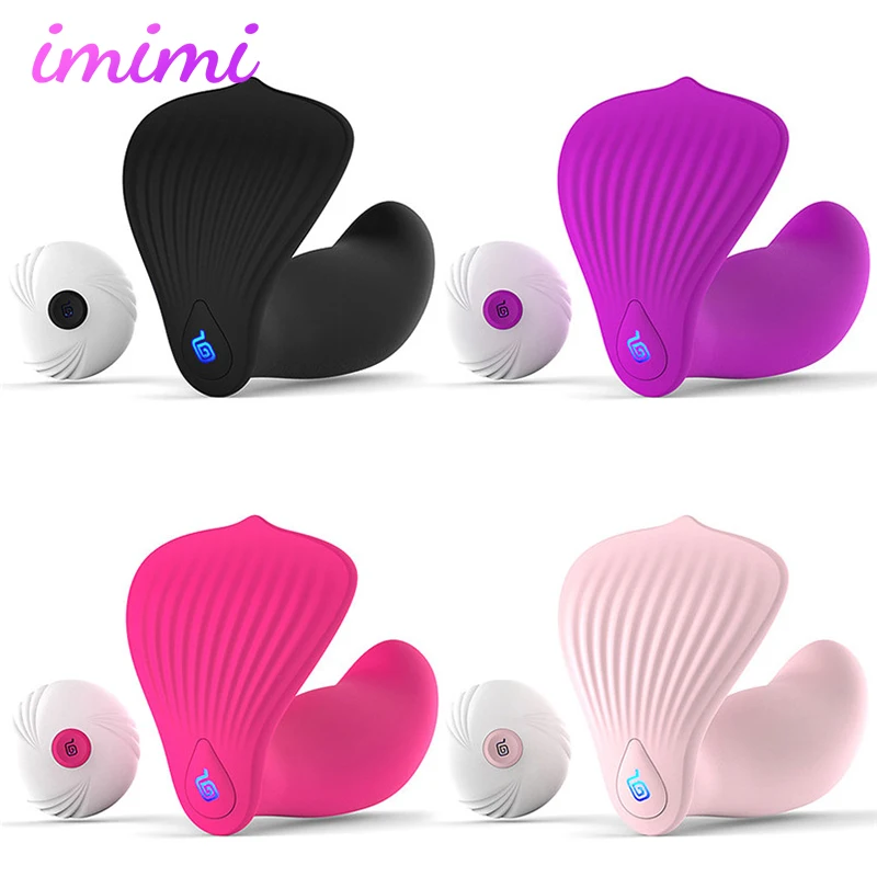 Носимая бабочка фаллоимитатор вибратор G Spot Shell страпон трусики для женщин