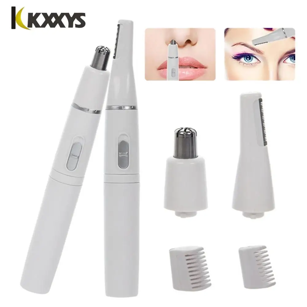 

Multi-function 2-in-1 Facial Hair Trimmer Nose Ear Hair Shaver removal Eyebrow Scraper Safe Face Care Razor Cleaner