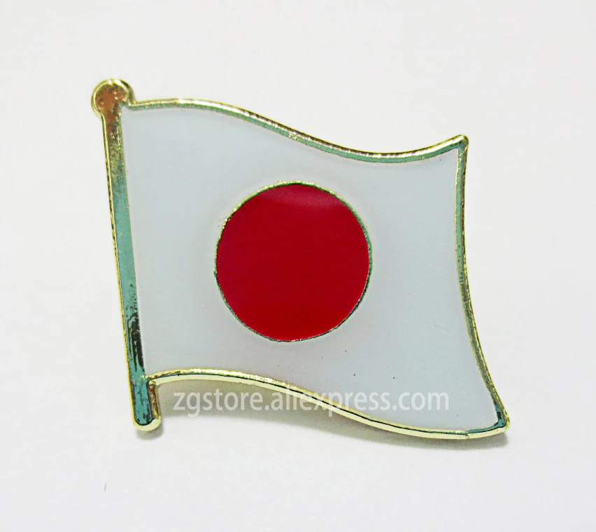 

Wholesale Lot of 10 pcs National flag Lapel Pins brooch Badge Emblem Japan
