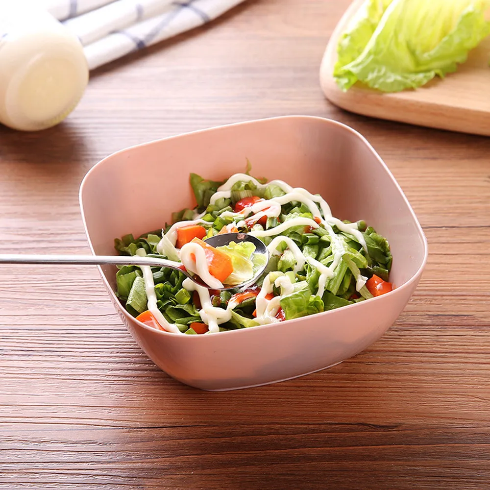 Пластиковая Квадратная тарелка для фруктов закусок конфет салата миска Бытовая