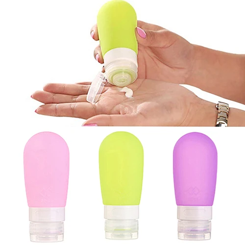 

38ML/80ML Portable Empty Silicone Travel Packing Bottle for Lotion Shampoo Bath Container Lightweight Cute and Portable