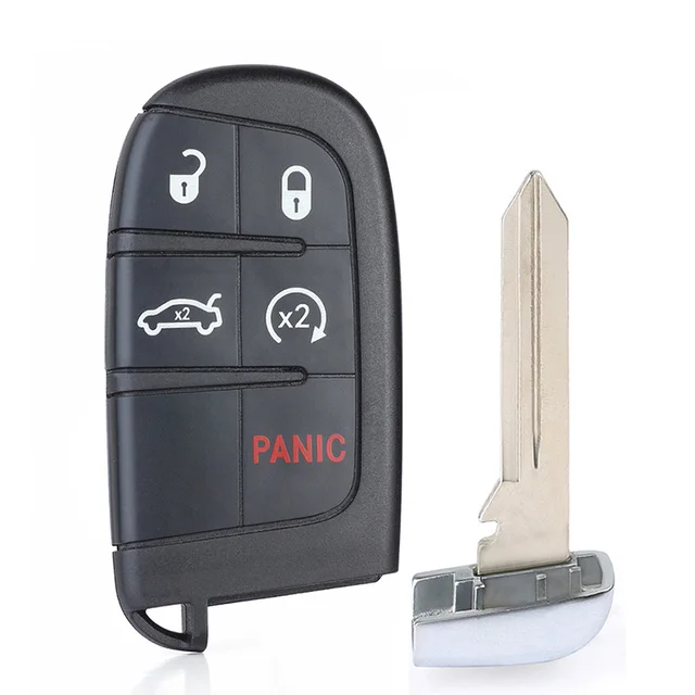 

Чип KEYECU 4/5 кнопок 433 МГц 4A для Chrysler 200 300 Dodge Charger Challenger SRT 2015-2023, умный дистанционный брелок M3M- 40821302