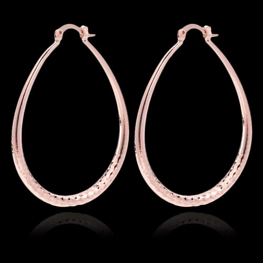 1 пара Новый список минималистичные большие серьги-кольца для женщин круглые