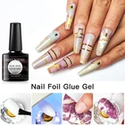 Прозрачный клей для ногтей гель звездное небо наклейка переводной клей для переноса ногтей Фольга изображение отмачиваемый УФ гель лак для ногтей