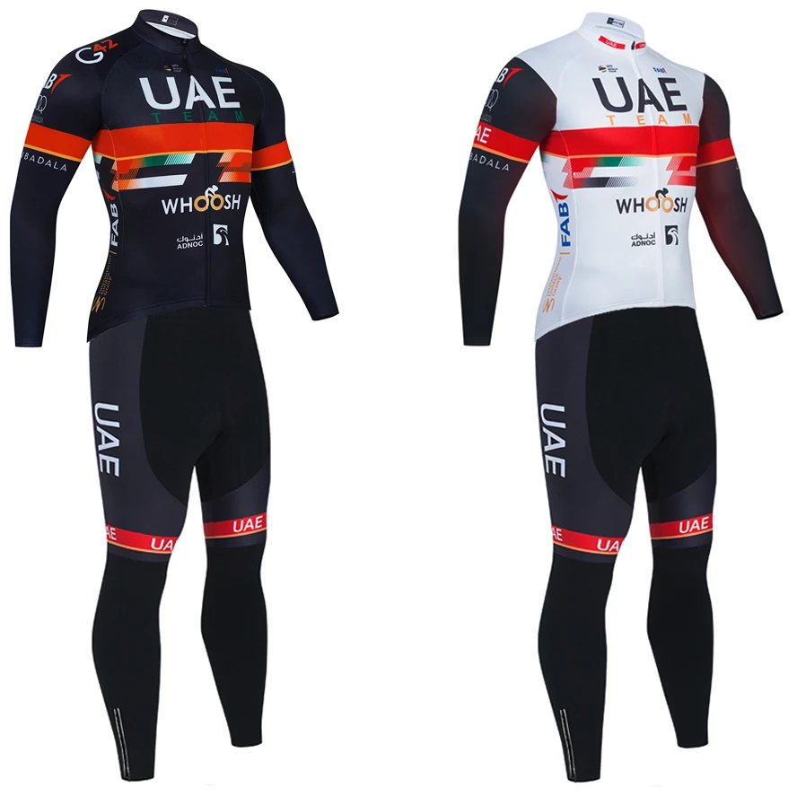 

Team UAE Winter Cycling Jacket Bike Maillot Sportswear 20D Pants Ropa Ciclismo Thermal Fleece Bicycle Jersey Clothing Suit