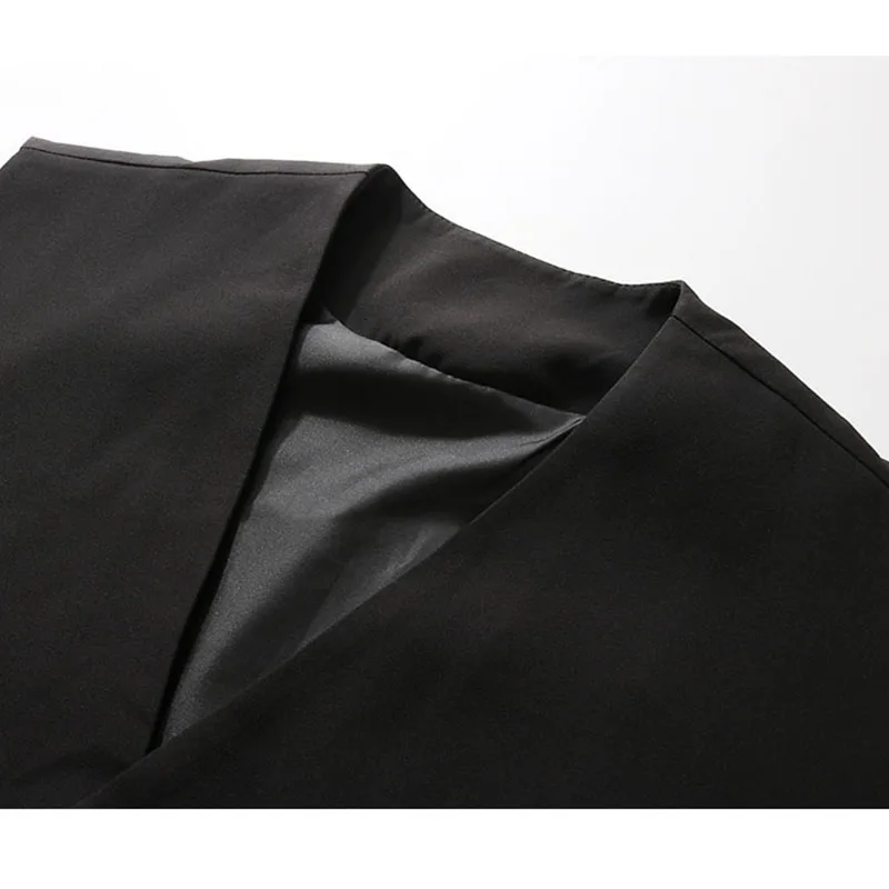 Женский жилет без рукавов XITAO модный черный свободного размера плюс ZLL4692 весна 2020