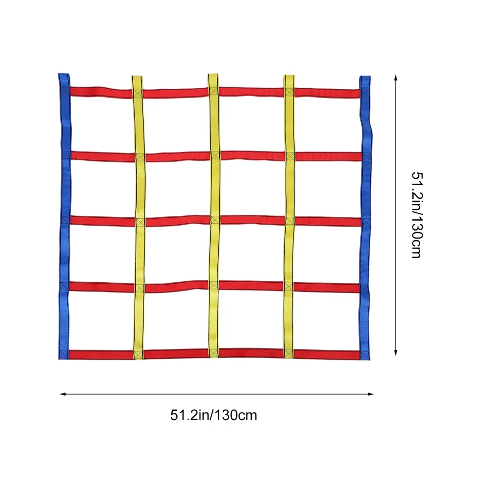 

1 Set Kids Playing Colorful Ribbon Rope Net Physical Training Climbing Net