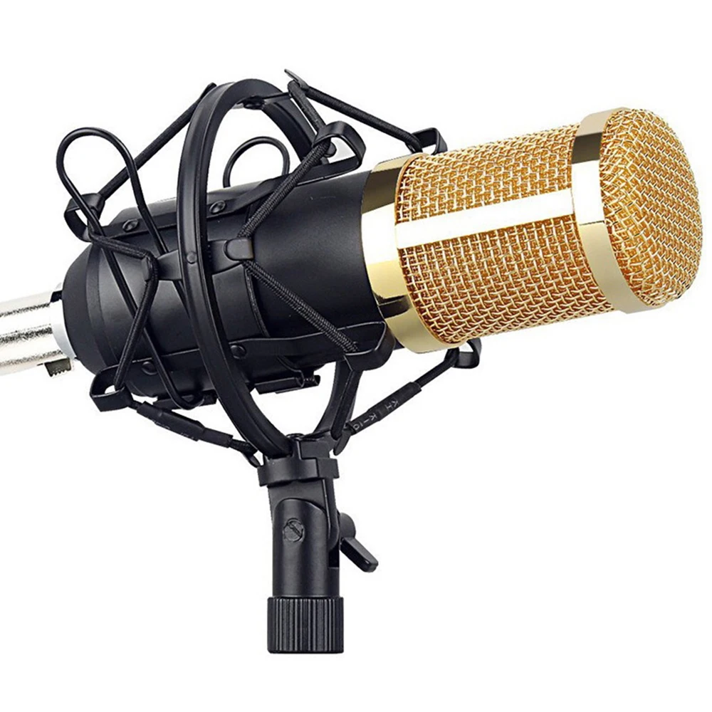 

Microphone Kit Computer Condenser Mic with Arm Sound Card Pop Filter Windbreak for Gaming Podcasting Live Streaming Music