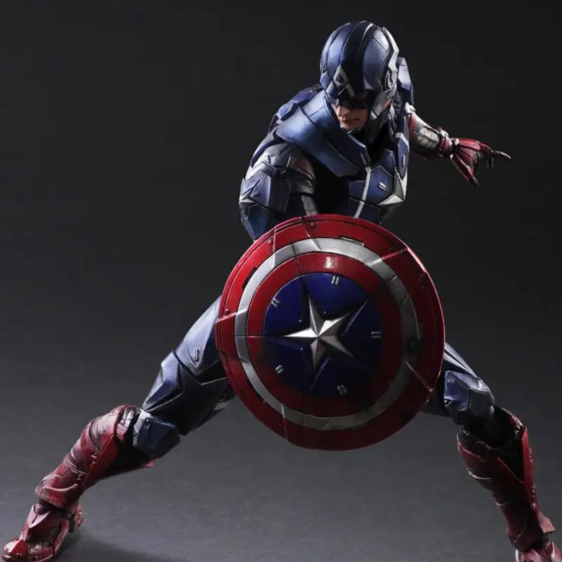 

Disney Pa Modified Marvel Hero Avenger Alliance Mg Captain Shield Movable Hand Model Decoration Garage Kit Toy For Children Gift