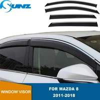 side window deflectors for mazda 8 2011 2012 2013 2014 2015 2016 2017 2018 window visors weathershields wind rain guard sunz