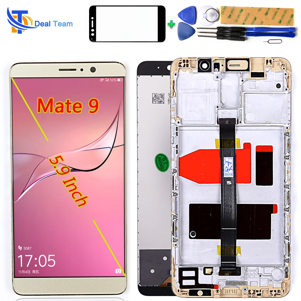 Сделка команда ЖК дисплей для Huawei Mate 9 сенсорный экран 5 дюймов дигитайзер сборка