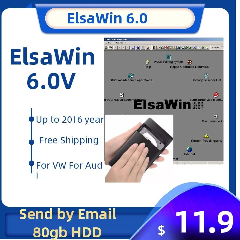 2021 горячая Распродажа программное обеспечение для ремонта автомобиля ElsaWin 6 0