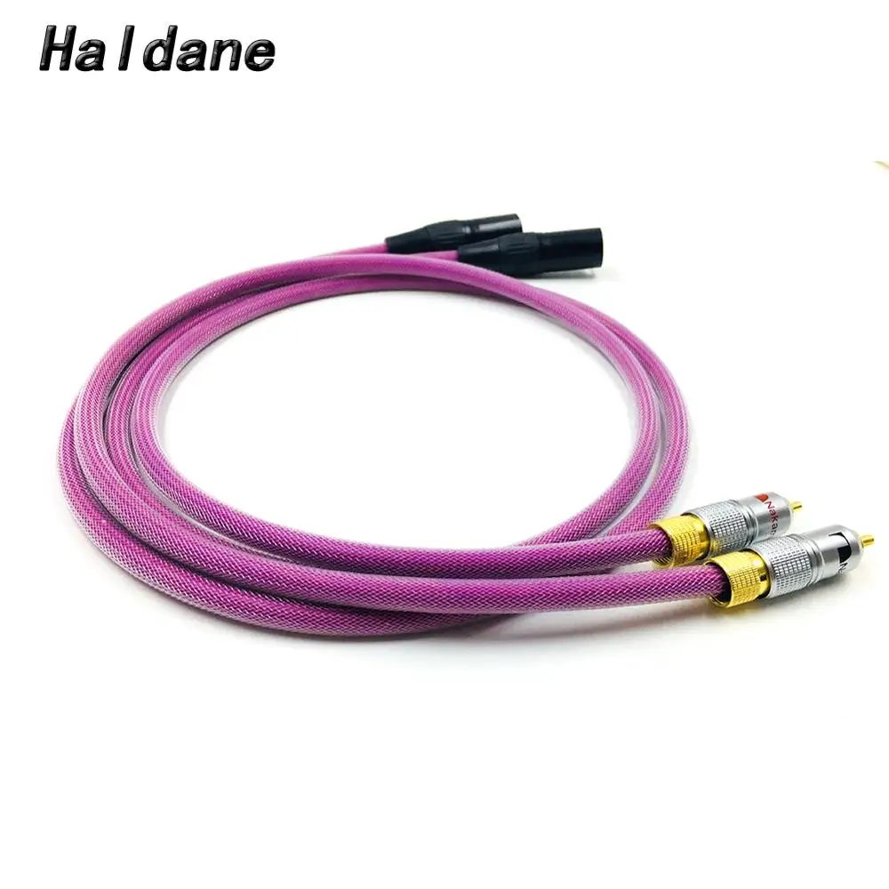 

Haldane Pair HIFI-Nahamichi 2RCA Male to 2XLR Male Cable XLR Balanced Reference Interconnect Audio Cable with XLO HTP1 Cable