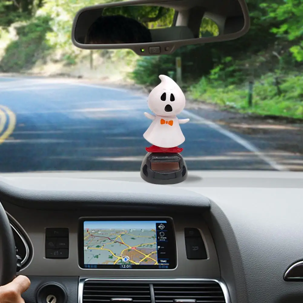 На солнечной энергии качающаяся кукла автомобиля настольные украшения Хэллоуин