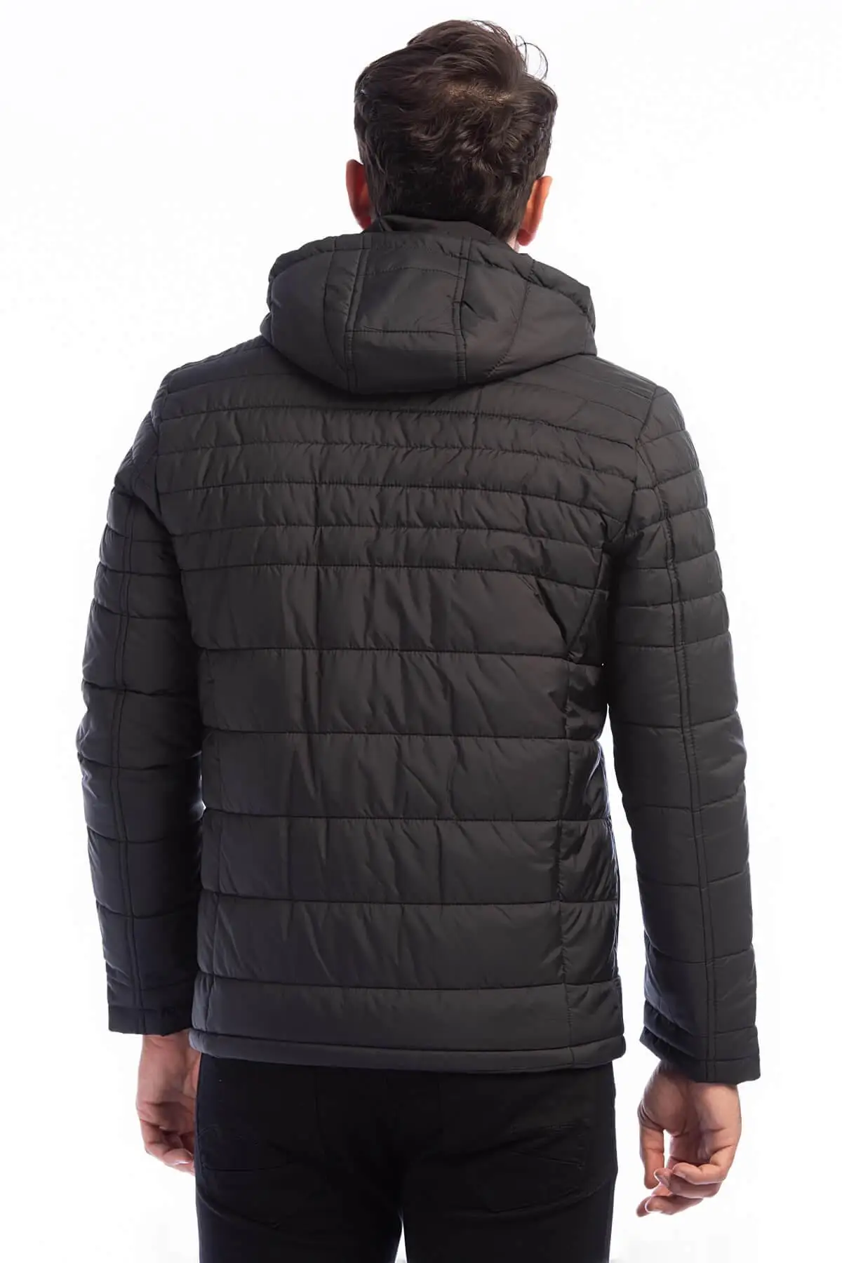 Dewberry Men Black Coat-1040001 M8622.. Мужская одежда