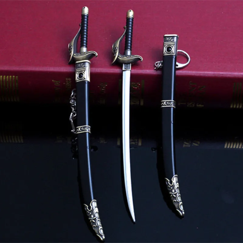 

Alloy Sword Joseph Western Sword Game Props Birthday Gift With Scabbard Alloy Weapon Model 22 Cm Toy Ornaments Key Rings/chains