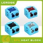 Алюминиевый нагревательный блок LERDGE для J-головки экструдера HotEnd 3D-принтера, силиконовые носки, аксессуары для нагревательного блока BP6