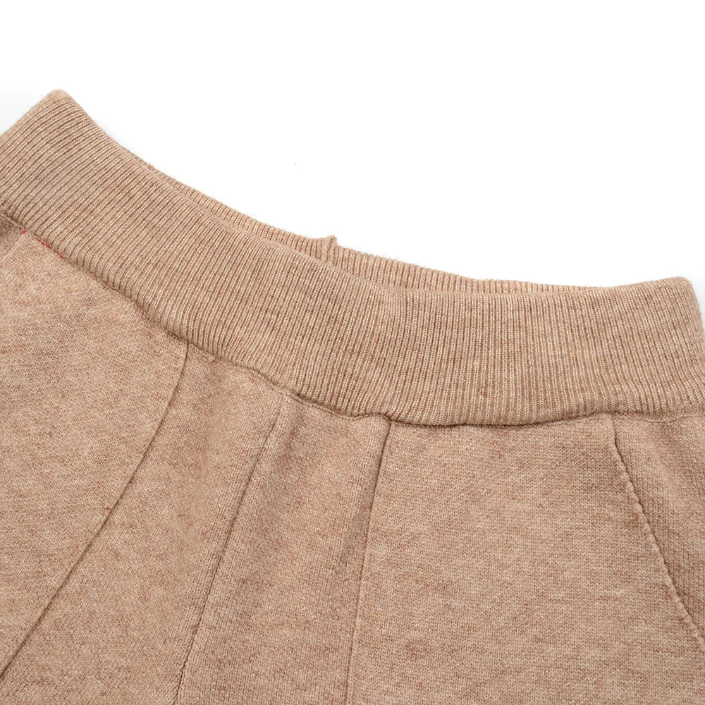 HLBCBG женские трикотажные широкие брюки новые толстые теплые модные осенне зимние