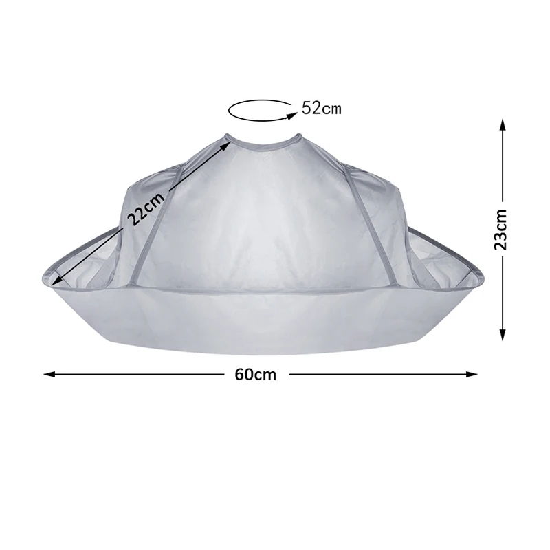 

COSTWAY Hair Cutting Cloak Umbrella Haircut Cape Hair Barber Gown Apron Cloth Waterproof Dye Salon Breathable Cutting Cloak