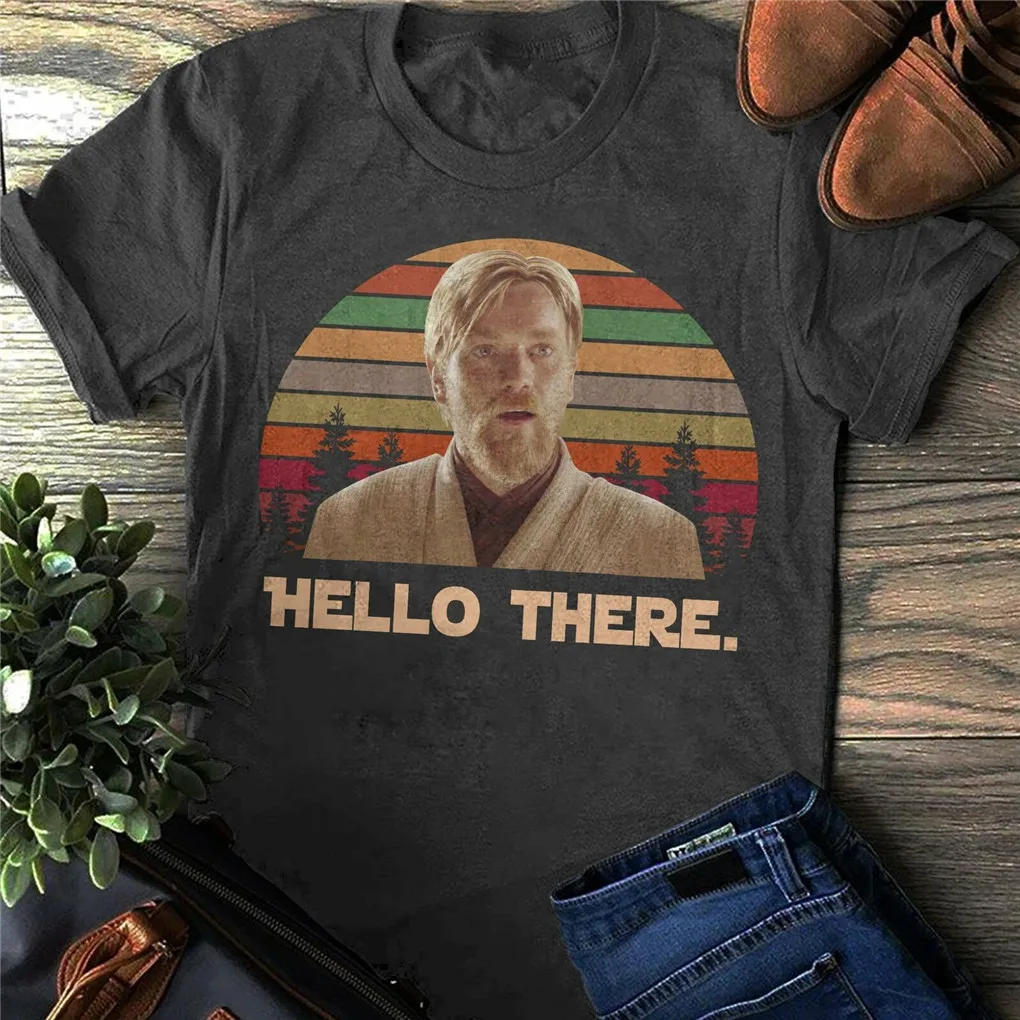 Футболка унисекс классический фильм Obi Wan Kenobi Jedi классная футболка|Мужские