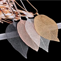 new sweater coat necklace ladies girls leaves special leaves sweater pendant necklace long chain jewelry ladies gem gift