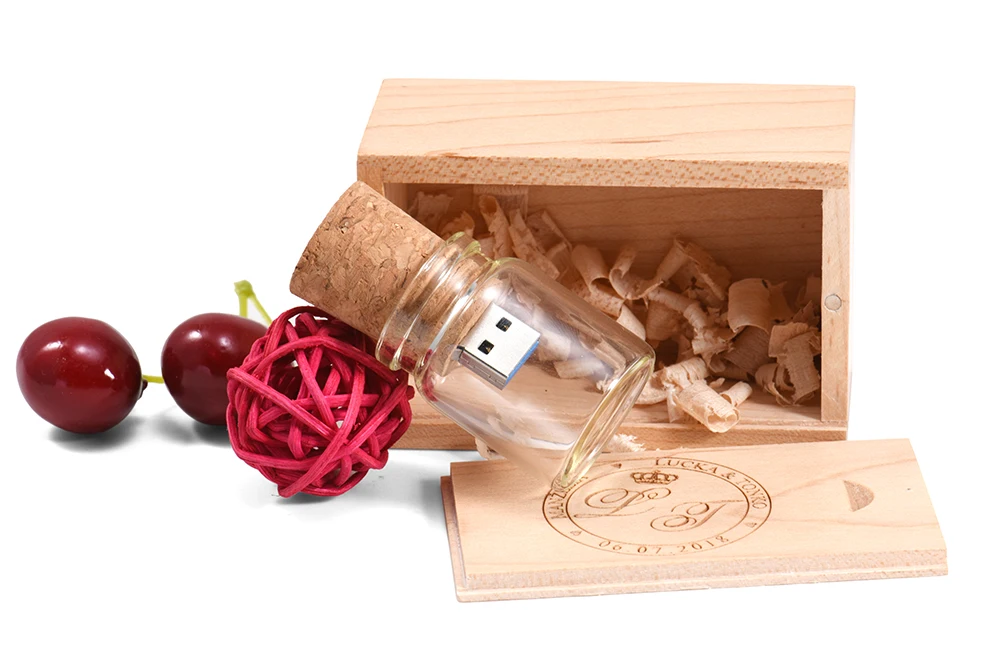 JASTER USB 3,0 деревянный ползунок коробка+ Дрифт бутылка модель USB флэш-накопитель 4 ГБ 8 ГБ 16 ГБ 32 ГБ 64 ГБ 128 ГБ флешка на заказ логотип