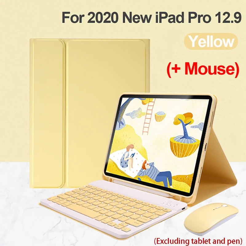 Для 2020 новый iPad Pro 12 9 Inch Tablet PC бум (Беспроводной клавиатура + мышь чехол ручка