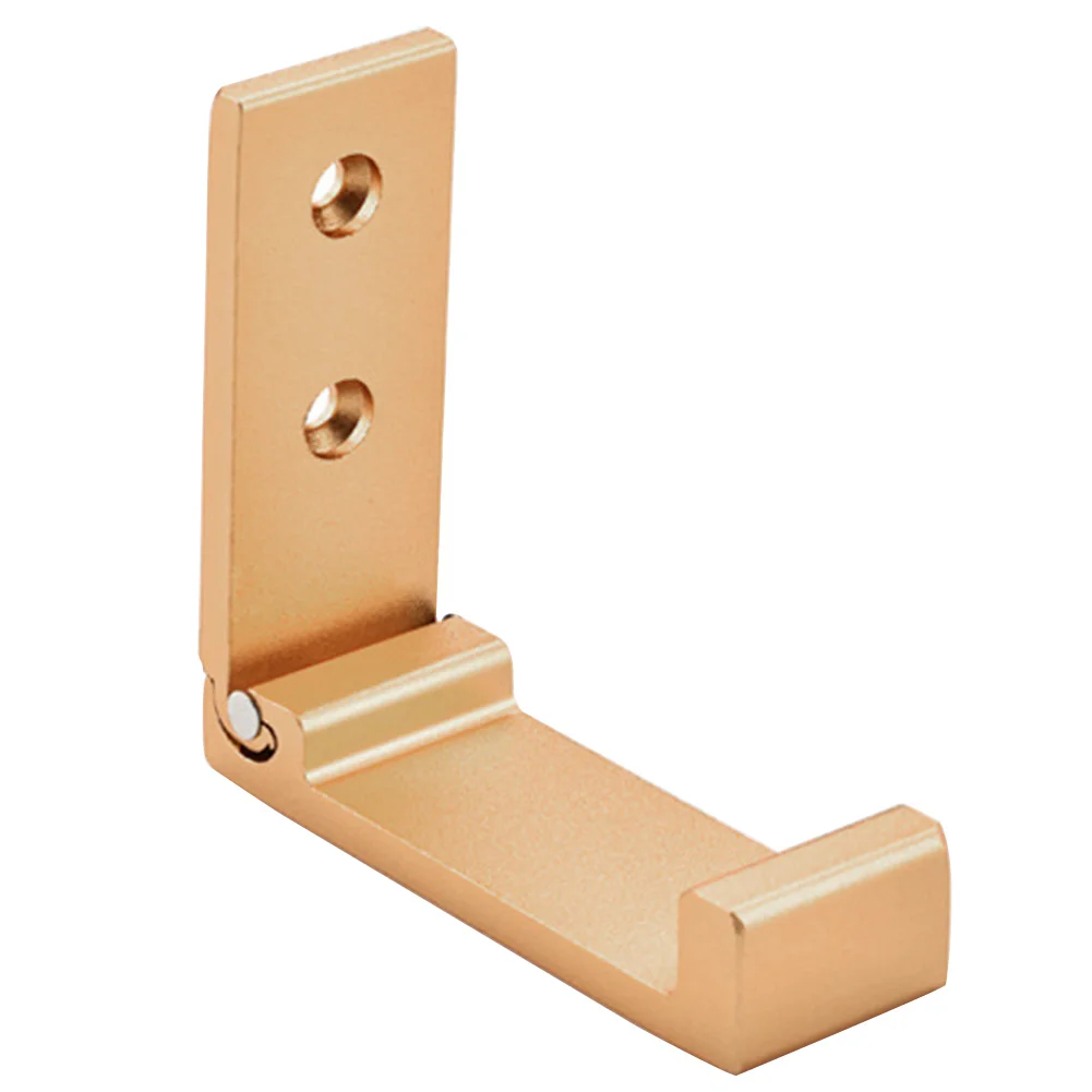 

Rectangle Wardrobe Bag Aluminium Alloy Collapsible Single Hat Coat Conceal Robe Hook Wall Mount