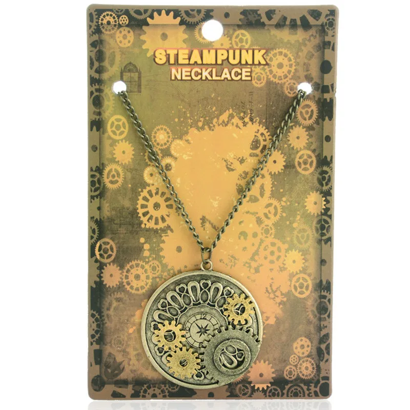 Креативный круглый кулон с номером винтажное ожерелье Золотая цепочка Крутое в