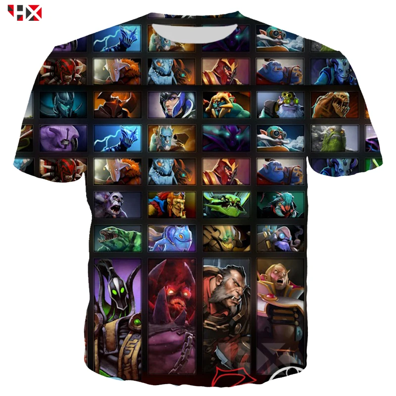 Игра Dota 2 футболка для мужчин женщин 3D печатных повседневные футболки Толстовка короткий рукав Harajuku стиль уличная топы S468