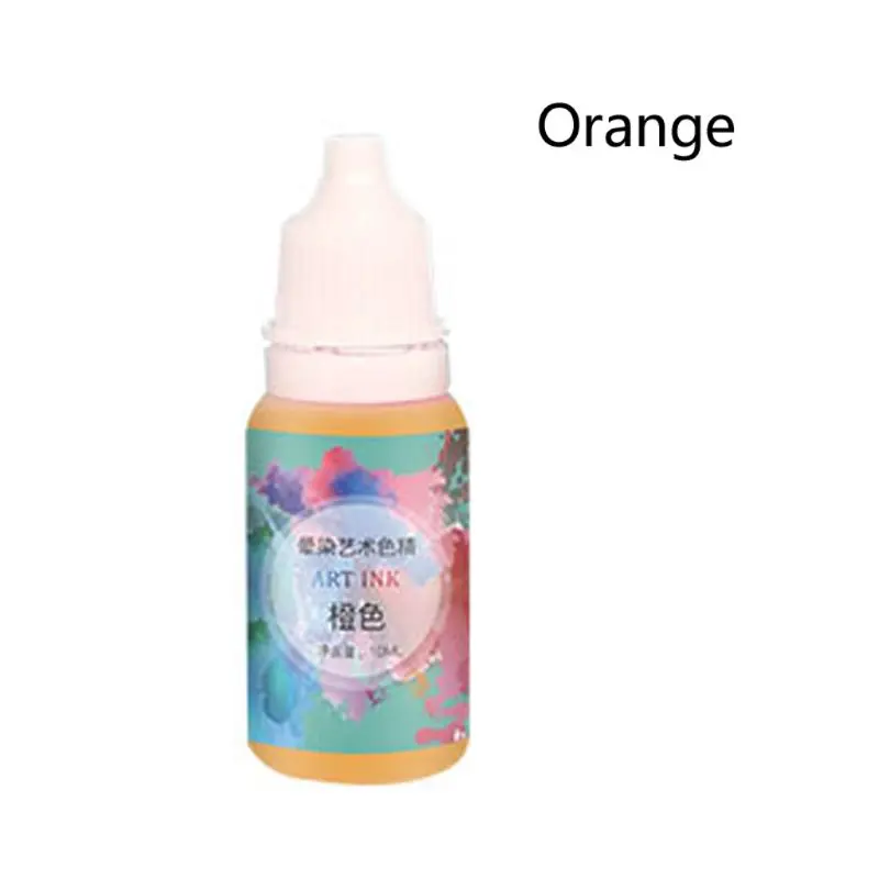 Orange8 Художественные чернила натуральный пигмент краситель чернила диффузионная УФ-отверждаемая эпоксидная смола для изготовления ювелирных изделий - Цвет: Orange8
