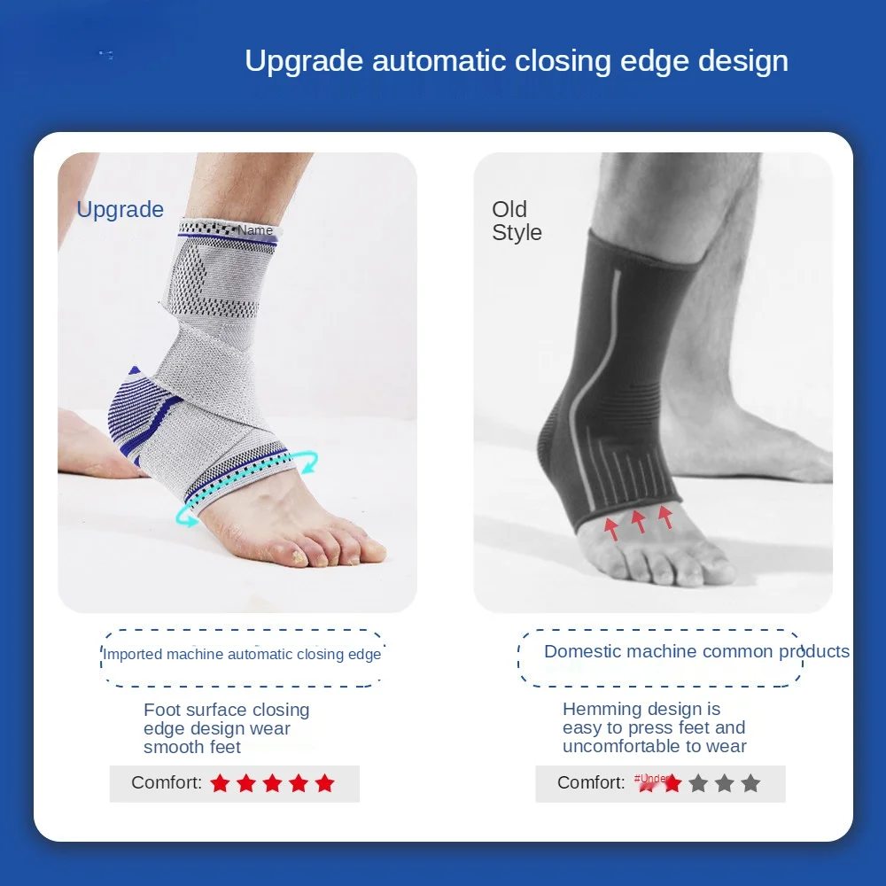 Спортивный ремешок для поддержки голеностопа компрессионный фиксированный