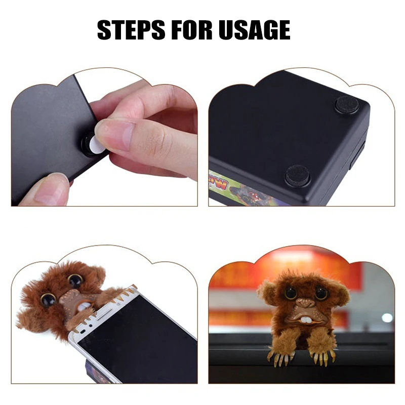 

Surprise Spoof Monkey Jitters Popped Up Christmas Prank Toys Tricky for Kids Adult ALS88