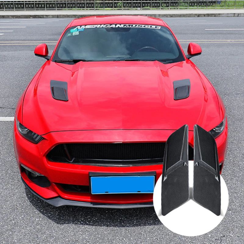 

Car Hood Decoration GT350 Hood Air Outlet Modification Decoration Stickers for Ford Mustang Exterior Accessories