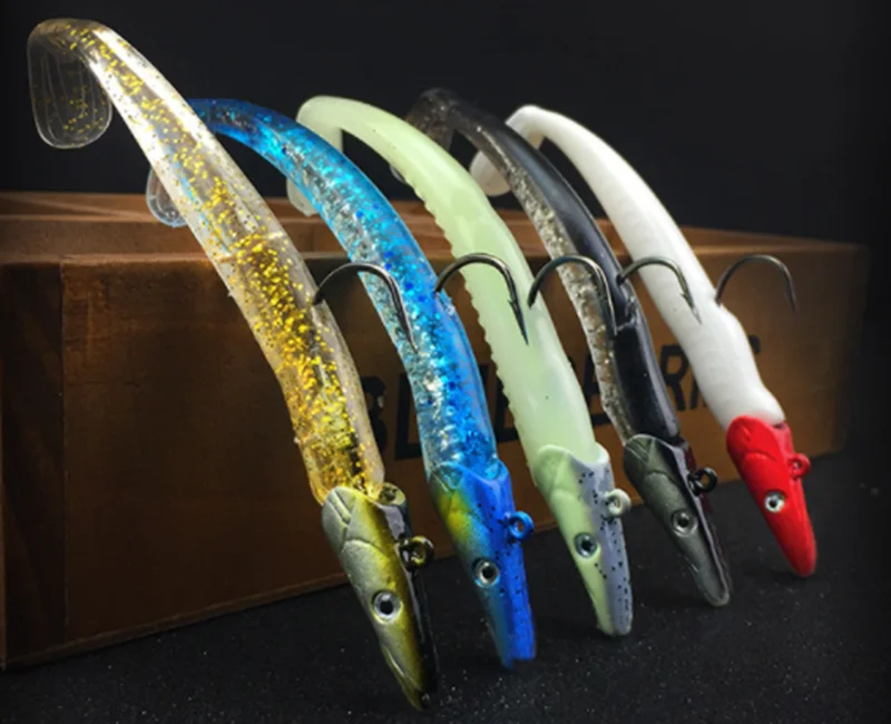 1 шт. блестящая Мягкая приманка воблеры искусственная силиконовая рыболовная