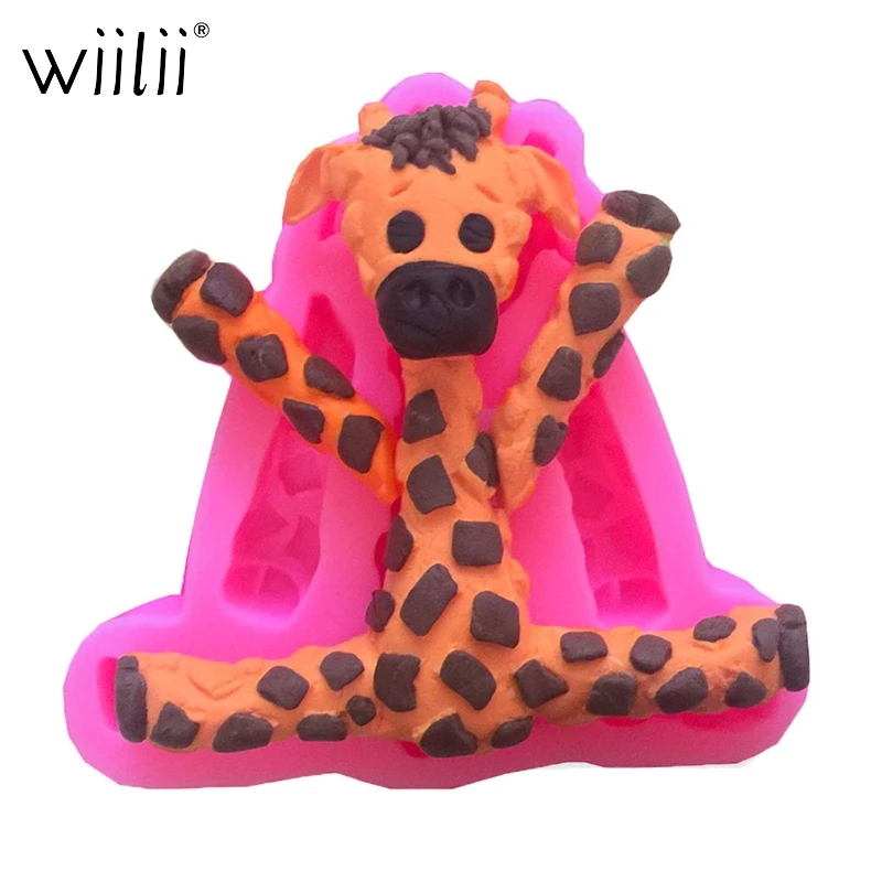 Силиконовая форма в форме жирафа 1 шт. формы для помадки торта Кухонное печенье