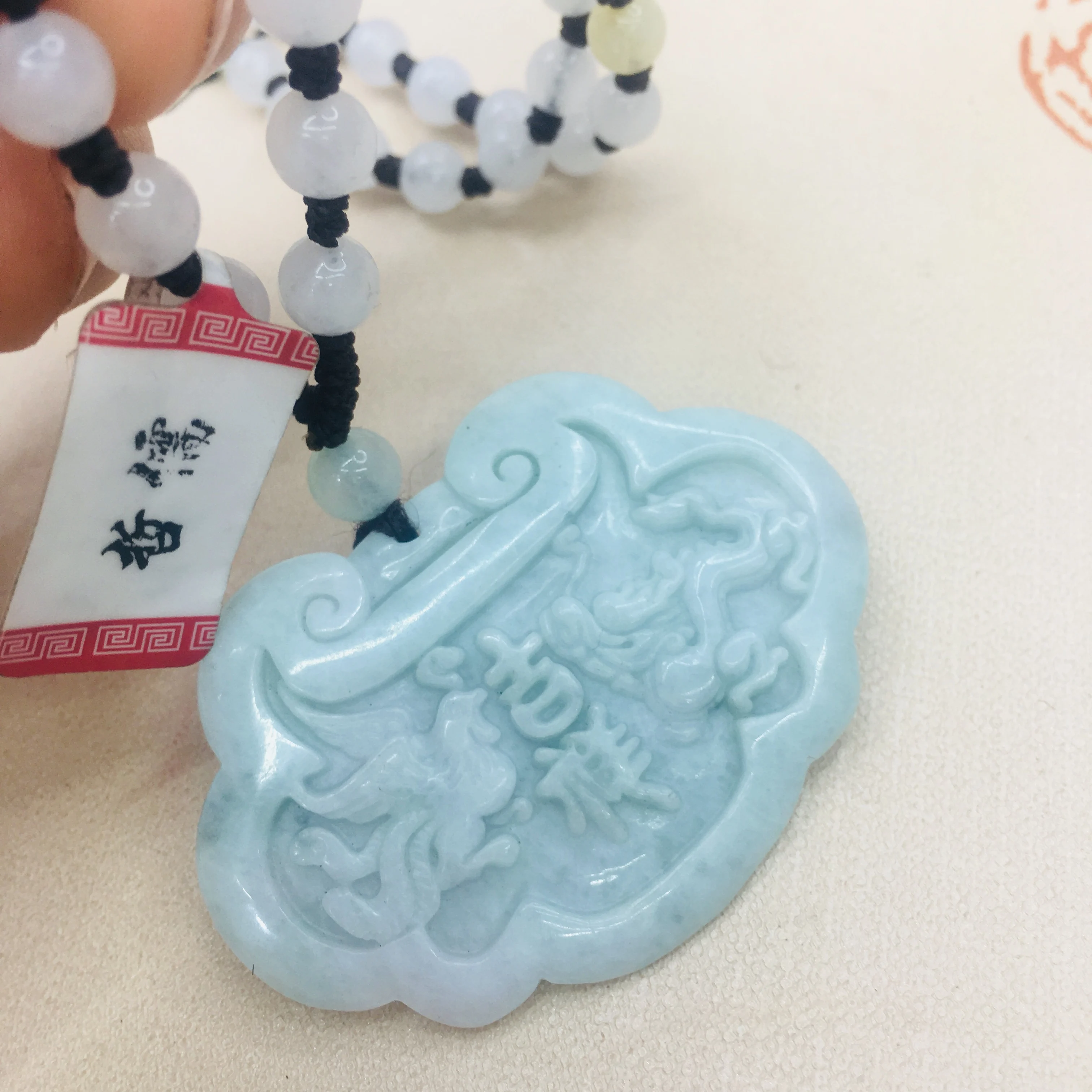 

Подвески для мужчин и женщин, подвески из натурального бирманского изумруда с резьбой по дракону и фениксу, подходят для пар