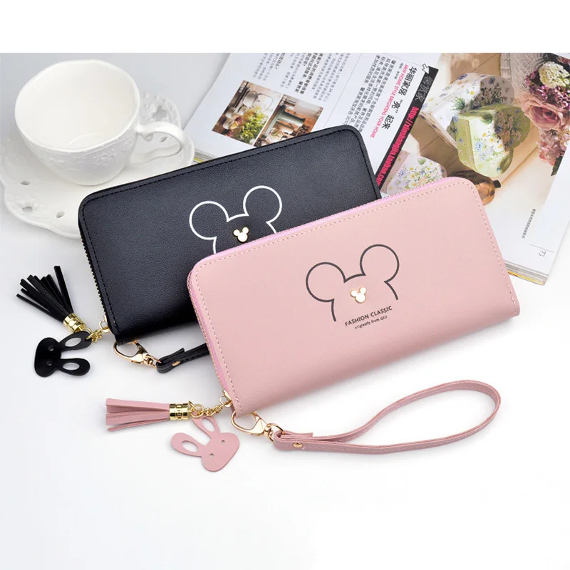 Женский милый кошелек 2020 модный длинный клатч на молнии держатель для телефона