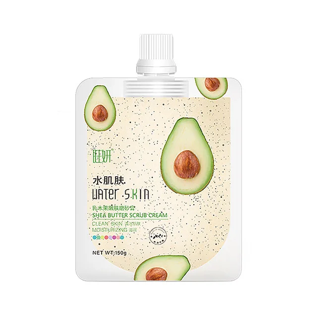 

Air Express DDP 100pcs Shea Butter Skin Rejuvenation Whitening Body Scrub Easy to Carry 150g Body Scrub