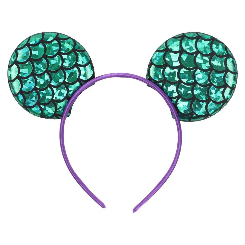 

Повязка на голову «русалка» золотистая металлическая, зеленая, 3,3 дюйма