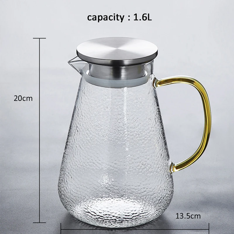 

SENDIAN Japanese Style Glass Teapot High Temperature Resistant Large Capacity Teapot 2021 New Office Home Kitchen Accessories