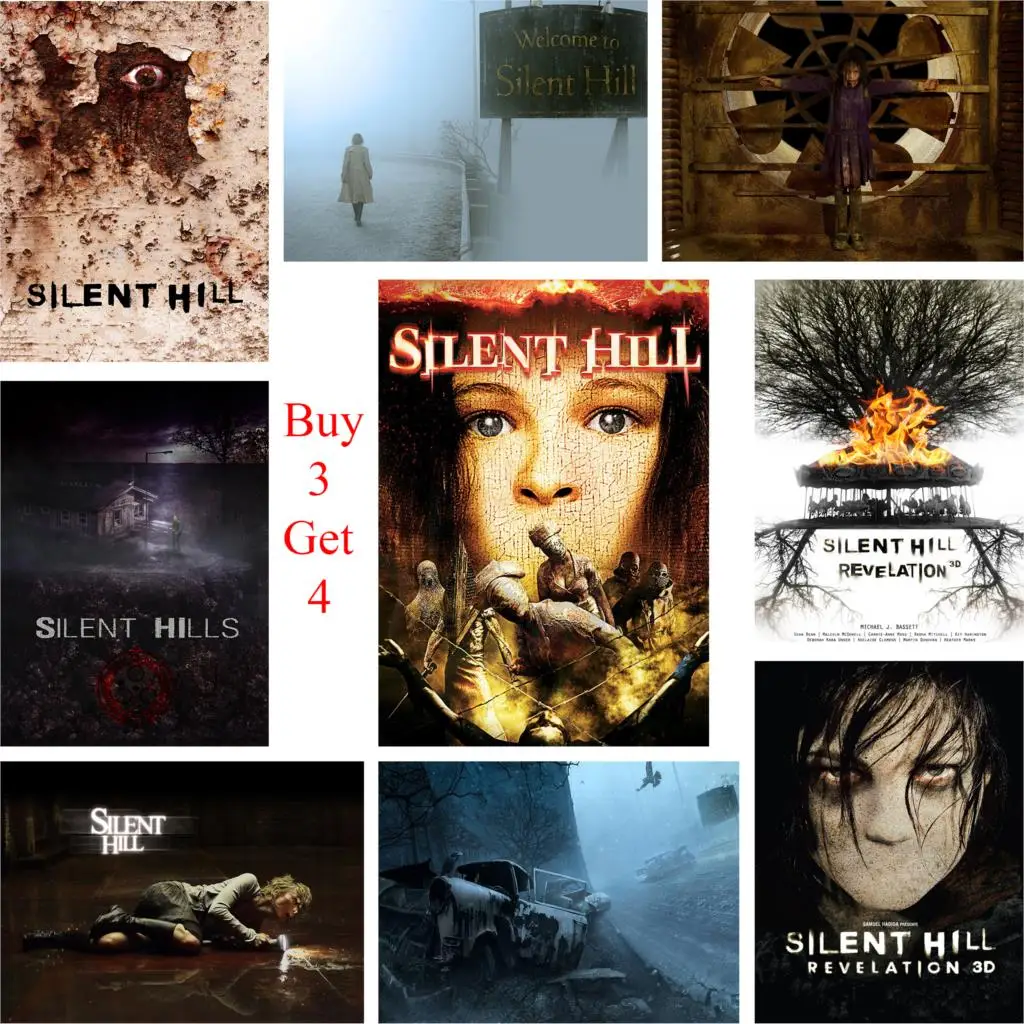 

Silent Hill Posters Movie Wall Stickers White Coated Paper Prints High Definition Home Decoration Livingroom Bedroom