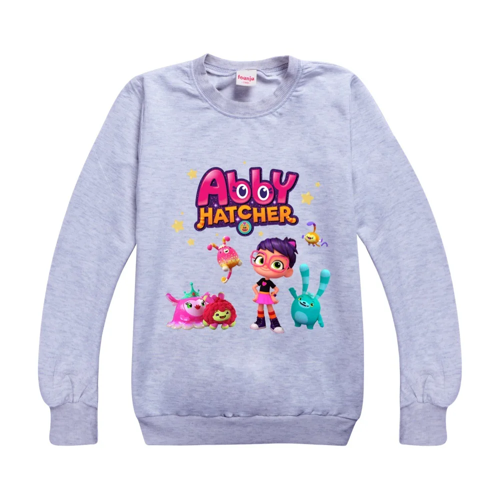 

Abby Hatcher F Kids Clothes Cotton O-neck Sweater Streetwear Sweatshirt Cartoon Pullover Hip Hop Teenager Boys Girls Clothing
