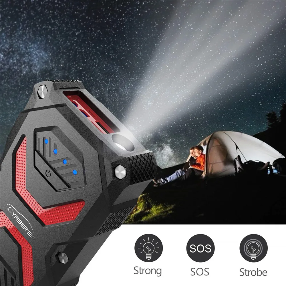 Yaber Jump Starter Peak 1000A Powerful 13800mAh Emergency Car starter Battery Power Bank Auto Booster | Автомобили и мотоциклы