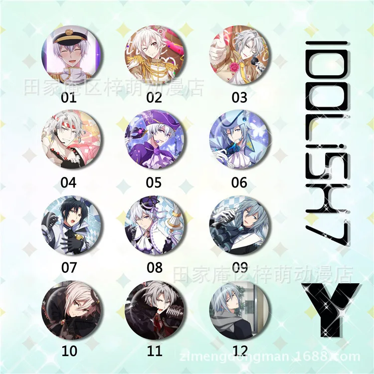 12 шт./компл. Idolish7 Изуми Иори yotsuba tamaki Осака sogo значки брошь 58 акриловая круглая